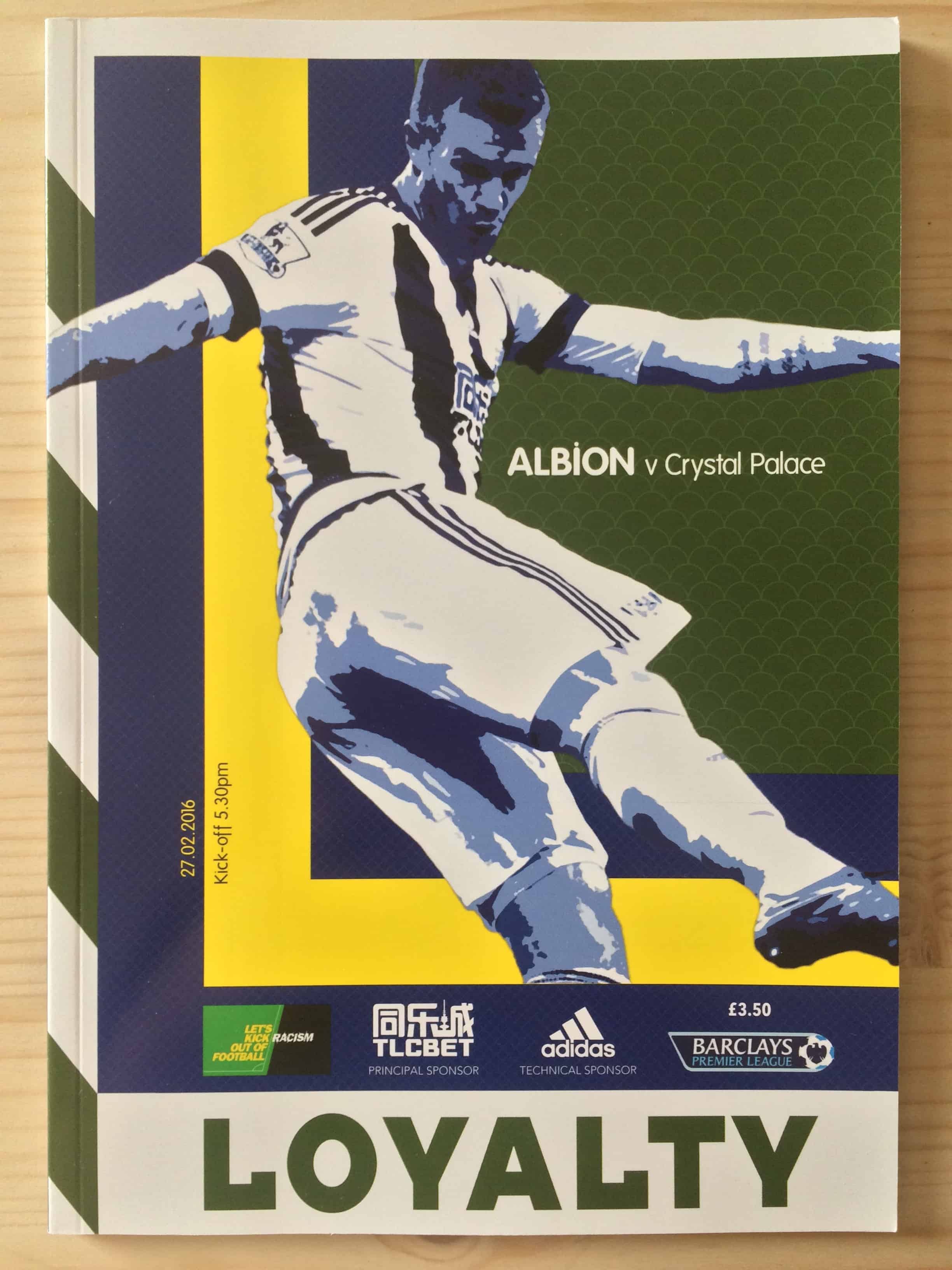 West Bromwich Albion FC  v Crystal Palace FC